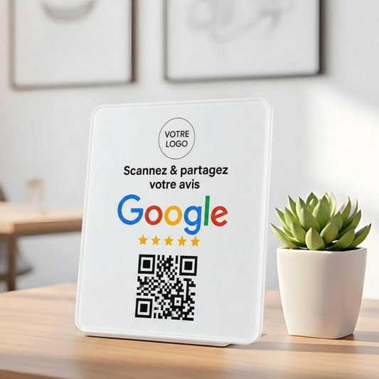 Plaque QR Google personnalisée